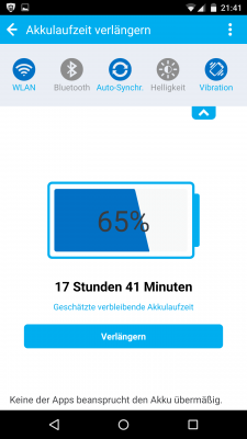 Du verlängerst deine Akkulaufzeit indem du diverse Prozesse verkürzt.