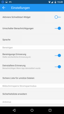In den Einstellungen gibst du an ob Erinnerungen für einen erneuten Scan gewünscht werden.