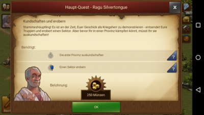 Erkunde andere Provinzen und erobere die Sektoren.