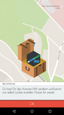 Mit dem Autorenstift erstellst du nun selbst Loclets.