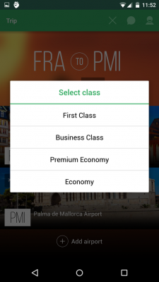 Du selbst erstellst eigene Reiserouten und buchst deine Lounges direkt über die App.