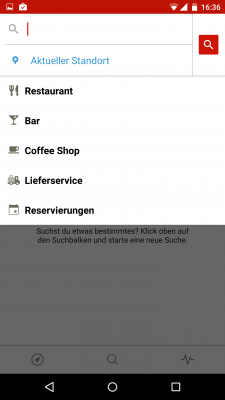 Mittels Suchfunktion können Lokalitäten anhand ihres Namens gefunden werden.