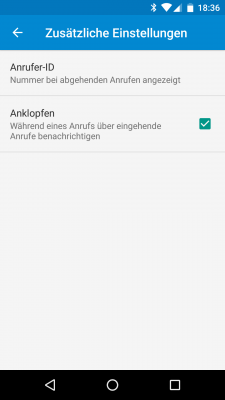 In den Einstellungen der Telefon-App legst du fest, ob deine Nummer sichtbar oder verborgen sein soll.