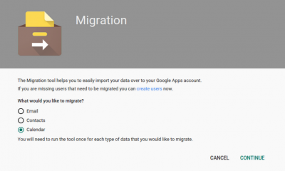 Mit dem Datenmigrationsservice Kalendereinträge von anderen Konten in die Google Apps-Konten migrieren. (Bild: Google)