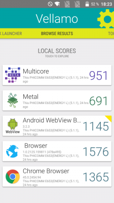 n den Benchmarks liegt das Energy L ungefähr auf Höhe des Samsung Galaxy Nexus.