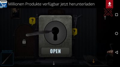 Mit dem Dietrich öffnest du die Tür zum nächsten Zimmer.