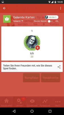 Durch die Verbindung mit Google Play Games kannst du dich mit anderen messen.
