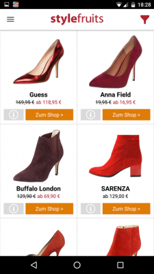 Um ein Produkt zu bestellen klickst du weiter auf den dazugehörigen Shop.