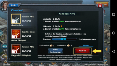 Du baust deine Kampffähigkeiten aus.