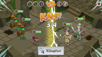 Immer mehr Monster greifen dich an.