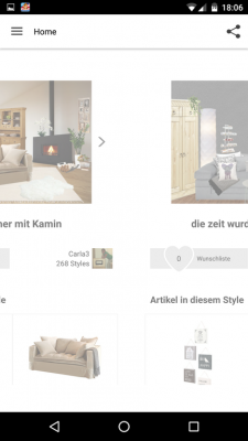 Per Fingerwisch wechselst du zwischen den verschiedenen Styles hin und her.