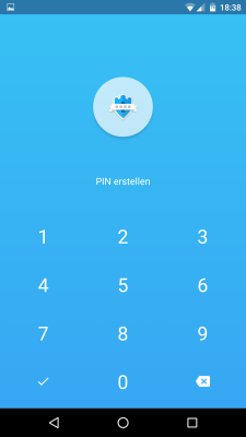 Die erstellte PIN oder das Muster wiederholst du zur Bestätigung.
