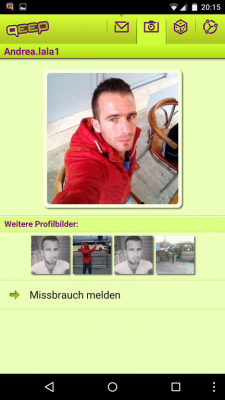 Mit einem Klick auf die drei Punkte gelangst du auf das Profil der User.