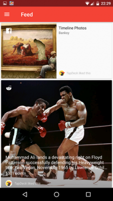 Indem du die App aufrufst gelangst du zum Feed und zu deinem Profil.