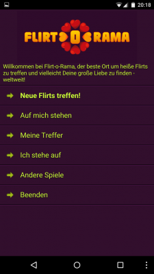 Flirten kannst du ebenfalls. 