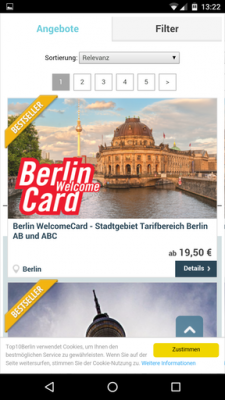 Tickets für diverse Sehenswürdigkeiten buchst du dir über die Internetseite.