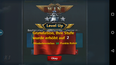Nach gewonnenen Gefechten erhöht sich dein Level.