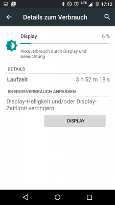 Eine Screen on Time von knapp 4 Stunden über einen Zeitraum von ca. zwei Tagen.