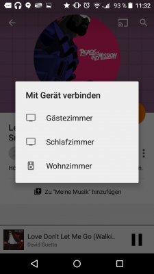 Der Chromecast Audio lässt sich durch die Boxen von anderen Chromecasts unterscheiden.
