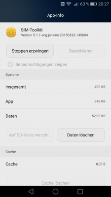 SIM Toolkit Berechtigungen 2