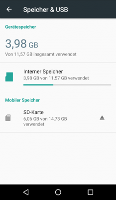 Bei einer eingelegten SD-Karte fragt dich dein Betriebssystem neuerdings, ob du diese als internen Speicher dazugerechnet bekommen möchtest oder die Karte weiterhin als externen "mobilen" Speicher verwenden willst