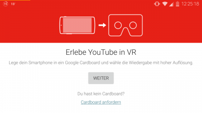 Praktisch für Cardboard-User: YouTube-Videos im VR-Modus betrachten.