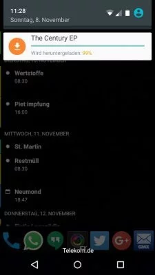 Benachrichtigungen froren mehrmals ein, es half nur ein Soft Reset des Gerätes