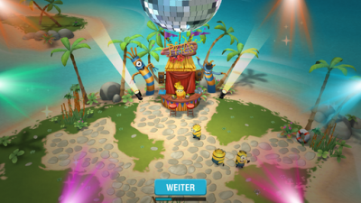 Die Minions rocken die Insel.