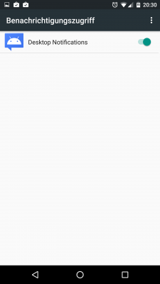 Du gestattest der App den Zugriff auf deine Benachrichtigungen.