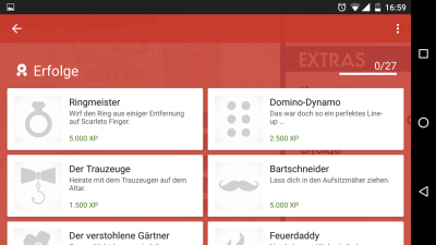 Durch die Verbindung mit Google Play Games hast du deine Erfolge immer zur Hand.