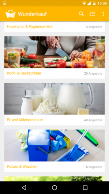 Sämtliche Angebote sind nach deinen Themen geordnet.