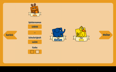 Du kannst alleine oder zusammen in einem Team gegen andere Teams spielen.