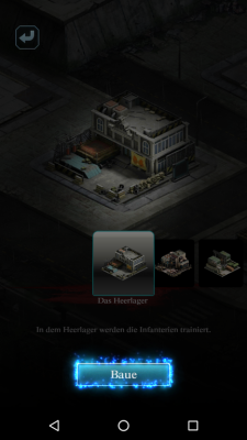 Du baust ein Heerlager um Soldaten auszubilden.
