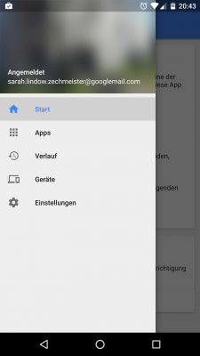 Im App-Menü wählst du die Apps aus von welchen Benachrichtigungen angezeigt werden sollen.