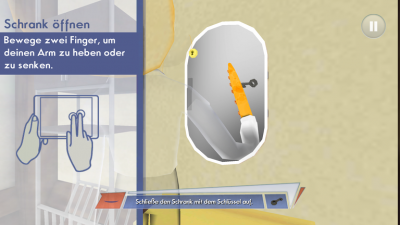Du öffnest Schränke mit versteckten Schlüsseln.