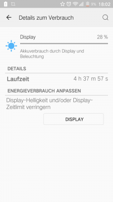 Je nach Nutzung sind zwischen 4 und 5 Stunden SOT möglich.