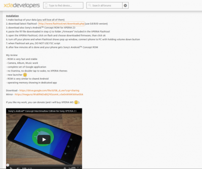Die Androidforen sind voll von Installationsanleitungen zum Thema - ich habe mich für diese hier entschieden, da sie auch für das Z3C konzipiert ist.