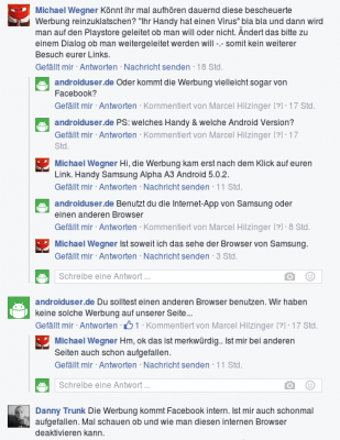 Wir waren nicht wenig erstaunt, als uns ein Leser auf Facebook vorwarf, Pop-Up-Anzeigen zu schalten.