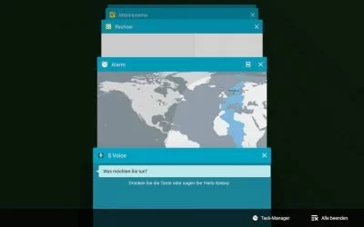 Über einen Klick auf den Button links von dem "X", kann die Multi-Window-Funktion aktiviert werden.