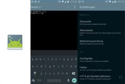 Mit dem ATE den Zugriff auf die Linux-Kommandozeile erhalten.