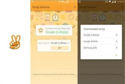Bunt, bunter, Emojis. Mit dem Emoji Switcher kann das Aussehen der bunten Bilder geändert werden.