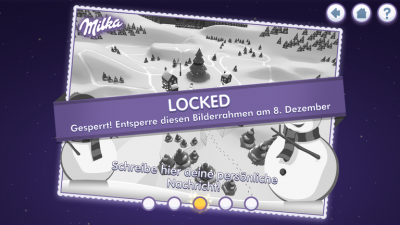 Weitere Bilderrahmen schaltest du im Laufe der Adventszeit frei.