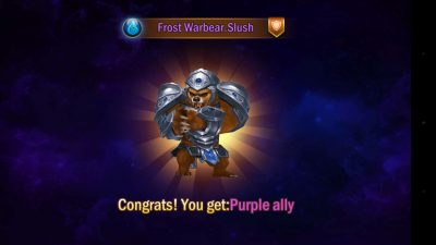 Der Frost Warbear stößt zu deiner Truppe.