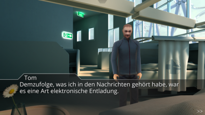 Dein Kumpel Tom kommt zu dir und versorgt dich mit den neuesten Nachrichten zum Unfallhergang.