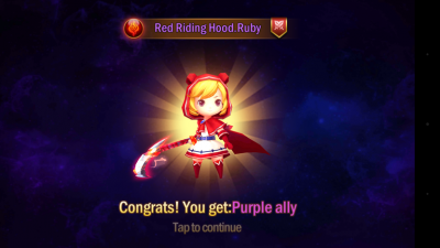 Red Riding Hood macht mit ihrer Sense alles platt.
