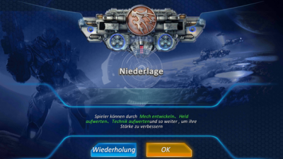 Du musst auch mal eine Niederlage einstecken.