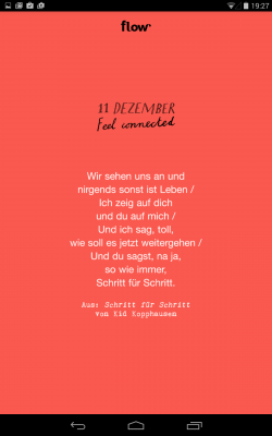 Für jeden Tag ein neues Zitat.