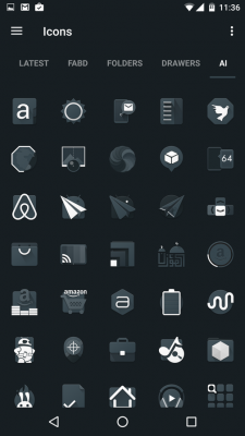 Viele neue Icons sind vorhanden.