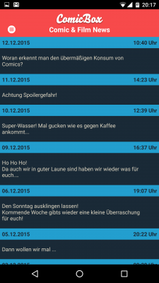News über Comics und Updates findest du in den Neuigkeiten.