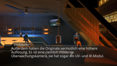 Du triffst dich mit Tom in der Bar. Dort triffst du auch den Eisverkäufer. Er sagt das seine Überwachungskameras gute Bilder der Explosion gemacht haben,diese aber für einen TV-Bericht geschnitten wurden.